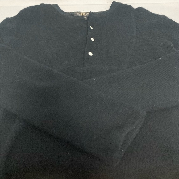 RALPH LAUREN Wool Blend Long Sleeve Men’s Thermal Henley Shirt - Picture 9 of 9